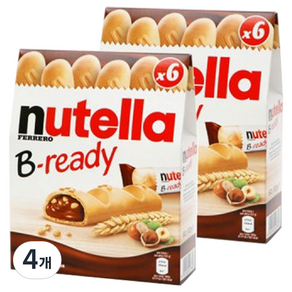 Nutella 麵包巧克力棒, 132g, 4袋