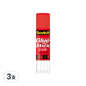 3M Scotch 口紅膠 6808R 紅, 8g, 3支