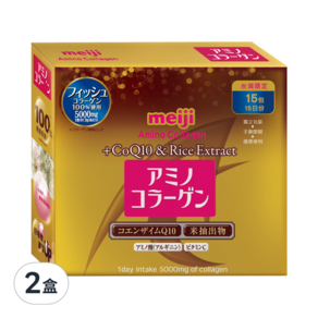 Amino Collagen 氨基膠原蛋白 璀璨金版 台灣公司貨 膠原蛋白, 7g, 15包, 2盒