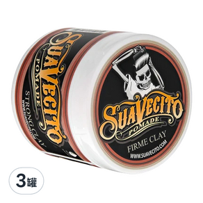 Suavecito Firme Clay 強力無光髮泥, 113g, 3罐