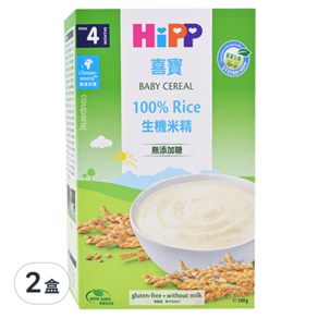 HiPP 喜寶 BABY CEREAL 100% Rice生機米精 無添加糖 4個月以上, 200g, 2盒