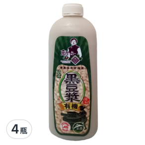 萬里香 有機黑豆漿 微甜萌芽, 1L, 4瓶