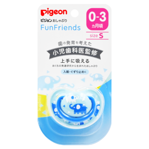 pigeon 貝親 輕量安心奶嘴 S 小象版, 0-3個月, 1個