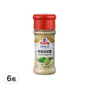 McCormick 味好美 調味料 檸檬胡椒鹽, 55g, 6瓶