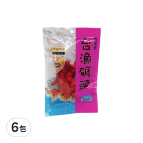 吉米吉 台漁碼頭 清香魚片, 40g, 6包