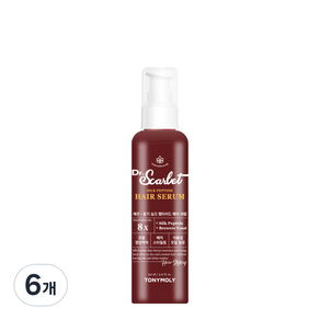 TONY MOLY Dr. Scarlet Silk Peptide Hair Serum, 6個, 150ml