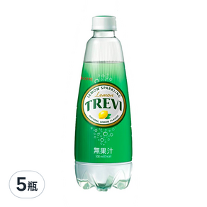 LOTTE 樂天 TREVI 氣泡水 檸檬口味, 500ml, 5瓶
