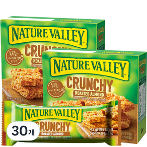 Nature Valley Crunchy Granola Bar 烤杏仁, 42g, 30個