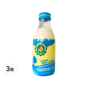 主恩牧場 調味乳 原味, 180ml, 3瓶