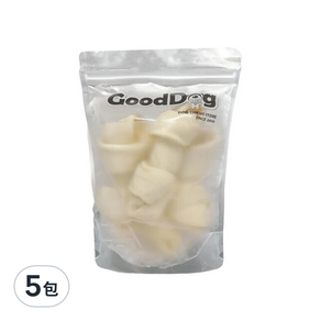 GoodDog 古德狗 磨磨牛系列 牛皮骨 4-5吋, 原味, 155g, 5包