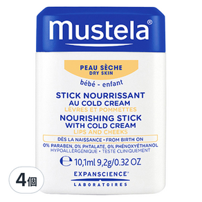 mustela 慕之恬廊 高效唇頰雙護膏, 9.2g, 4個