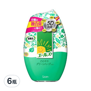 ST 雞仔牌 部屋消臭力 抗尿味體臭 清爽綠草香, 400ml, 6個