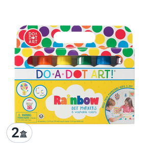 DO-A-DOT ART 點點畫筆 6支入, 彩虹色, 2盒