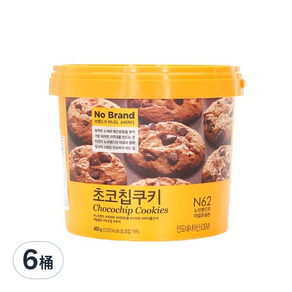 No Brand 巧克力豆風味餅乾, 400g, 6桶