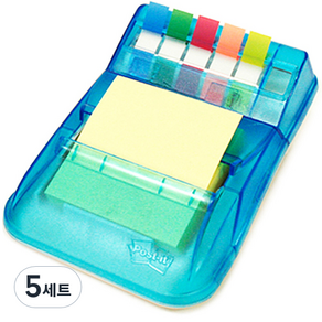 3M Post-it 利貼 3M 彈出式分配器 KR-2001 + 彈出式補充裝 + 旗幟 5 色組合裝, 混色, 5組