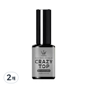 Non-Wipe Crazy Overlay Top Gel 14ml, 標準, 2個