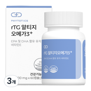 PHYTOTICS 必多提斯 rTG Altige Omega3 Plus 30g, 60顆, 3個