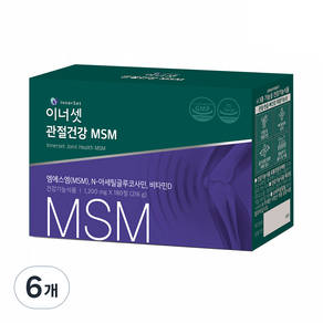 Innerset 關節健康 MSM 72g, 60顆, 6個