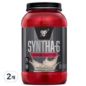 Bsn 畢斯恩 SYNTHA-6 Edge乳清蛋白粉 奶油餅乾口味, 2個, 1.12kg