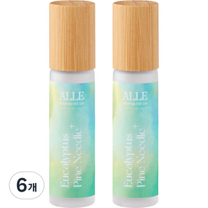 ALLE 滾珠香氛精油 尤加利樹&松木, 6個, 10ml