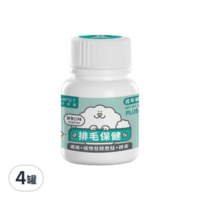 nu4PET 陪心寵糧 機能Plus 排毛粉, 鮮魚口味, 35g, 4罐