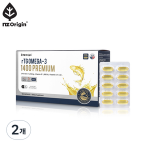 nz Origin rTG Omega-3 1400 Premium膠囊, 180顆, 2盒