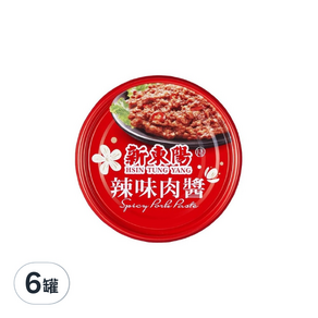 新東陽 辣味肉醬, 85g, 6罐