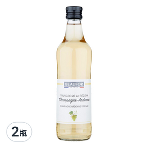 BEAUFOR 堡芙 香檳區特級白酒醋 酸度7%, 500ml, 2瓶