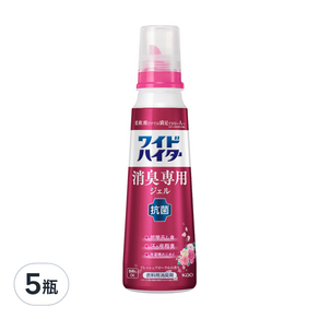 Kao 花王 Cucute 珂珂透 衣物用強力除臭凝膠 花香, 570ml, 5瓶