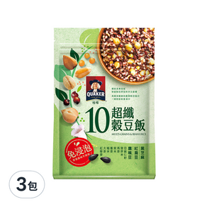 QUAKER 桂格 10超纖穀豆飯, 1kg, 3包