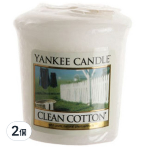 YANKee CANDLe 香氛蠟燭, Clean Cotton, 49g, 2個