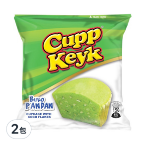 Cupp Keyk 杯子蛋糕 香蘭葉風味 BUKO PANDAN 10入, 330g, 2包