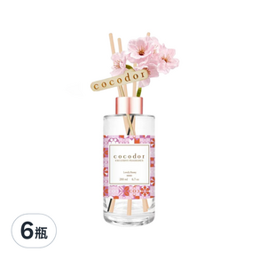 COCODOR 珂珂朵爾 粉櫻花園擴香瓶, 可愛牡丹 Lovely Peony, 200ml, 6瓶