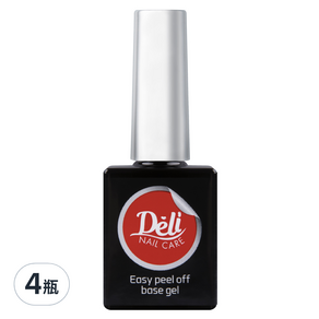 Deli Beauty Easy peel off 可剝式美甲底層凝膠, 透明, 10ml, 4瓶