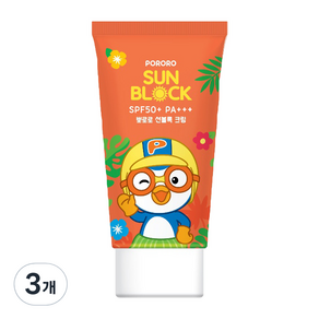 KM Pharmaceutical Pororo 嬰兒防曬乳 SPF50+ PA+++, 50ml, 3個