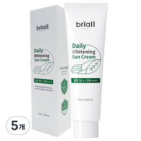 Briall HOMME 日常亮白防曬乳 SPF 50+ PA++++, 50ml, 5個