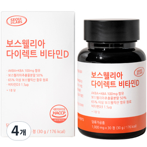 SEOULLABS 乳香萃取維他命D錠 30g, 4個, 30顆