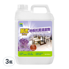 do it 多益得 酵速地板抗菌清潔劑 天然薰衣草芳香, 2000ml, 3瓶