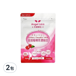 Angel LaLa 天使娜拉 蔓越莓精粹濃縮錠, 30顆, 2包