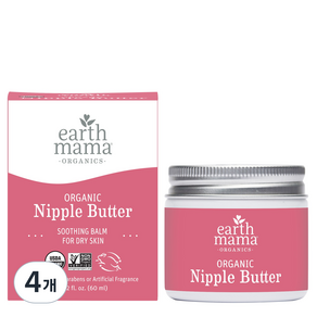 earth mama 哺乳護理霜, 60ml, 4個