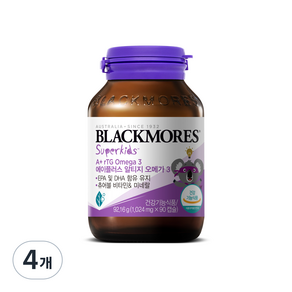 BLACKMORES 澳佳寶 孩童A+ rTG Omega-3保健膠囊, 4個, 92.16克