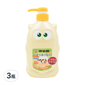 依必朗 兒童抗菌洗髮乳 幸福花果香, 700ml, 3瓶
