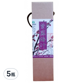 埔里鎮農會 紫蘇梅汁, 600ml, 5瓶