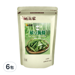 元氣家 敏豆脆條, 100g, 6包