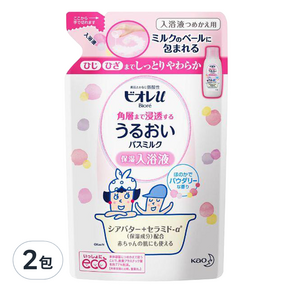 Biore 蜜妮 深層保濕入浴劑補充包, 480ml, 2包