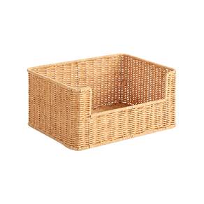 HouseRecipe PP Ratan Pantry Basket L, 1個, 米色