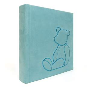 crasum 熊寶寶封面記錄相冊, 30張, 馬卡龍藍色