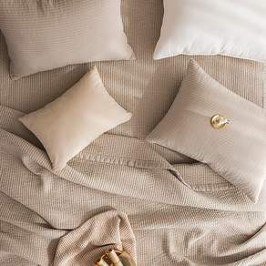 maatila 素色絎縫薄床墊, 麥片色, 1件