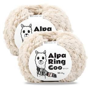 Knitt Alpharingu毛線 50g, 2個, 02 燕麥片