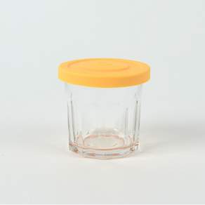 Joliema 矽膠密封蓋玻璃罐 黃色, 420ml, 1入